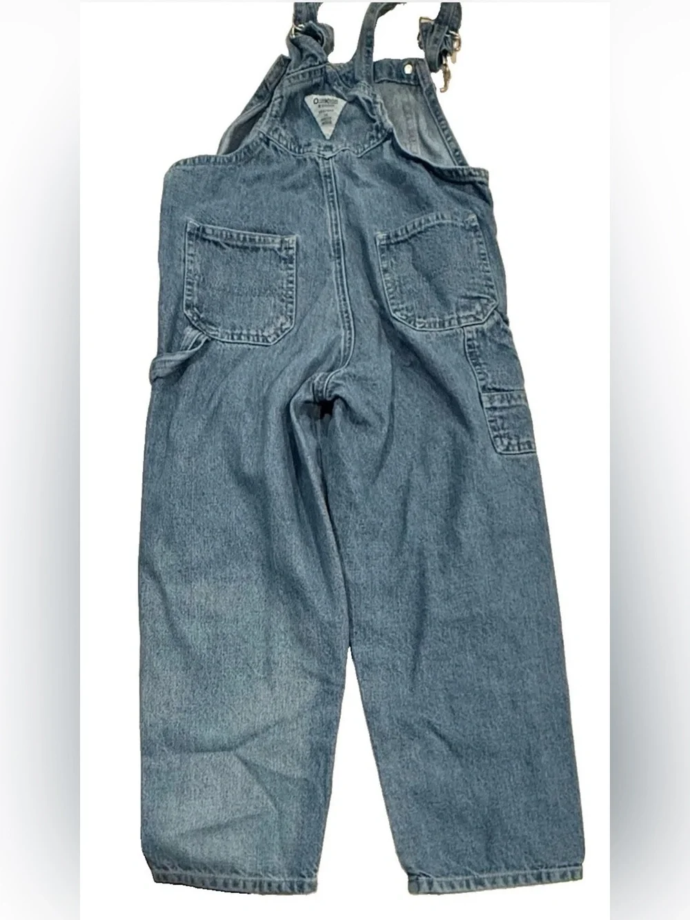 Vintage Oshkosh Denim Overalls Carpenter Bibs Youth Size 7